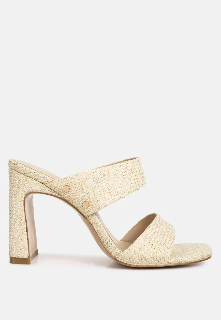 Alodia Slim Block Heel Sandals