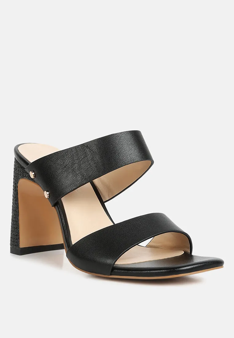 Alodia Slim Block Heel Sandals