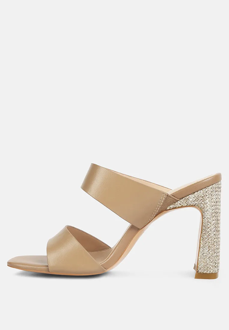 Alodia Slim Block Heel Sandals