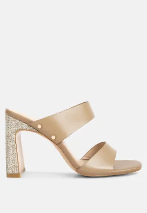 Alodia Slim Block Heel Sandals