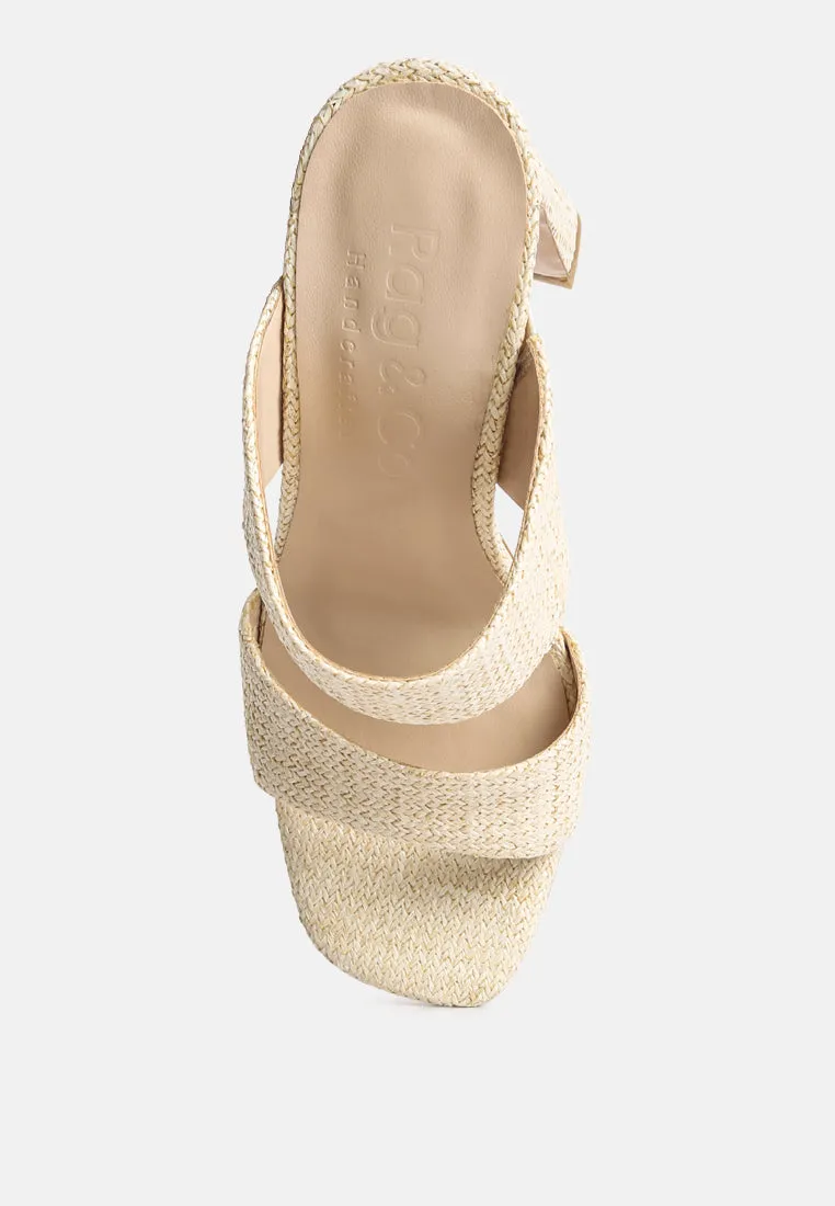 Alodia Slim Block Heel Sandals