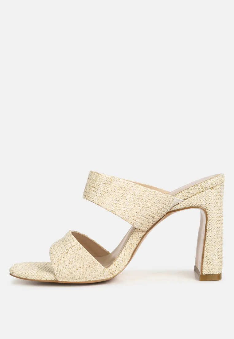 Alodia Slim Block Heel Sandals