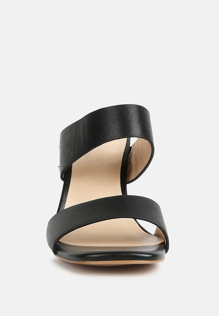 Alodia Slim Block Heel Sandals