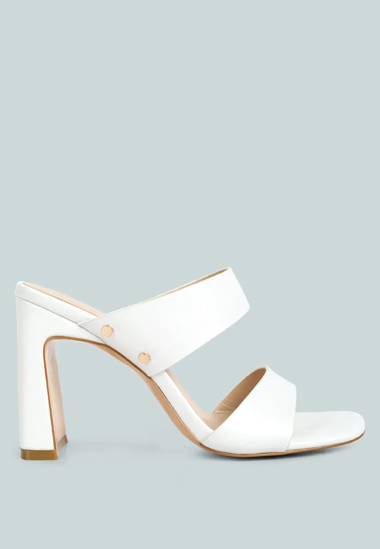 Alodia Slim Block Heel Sandals