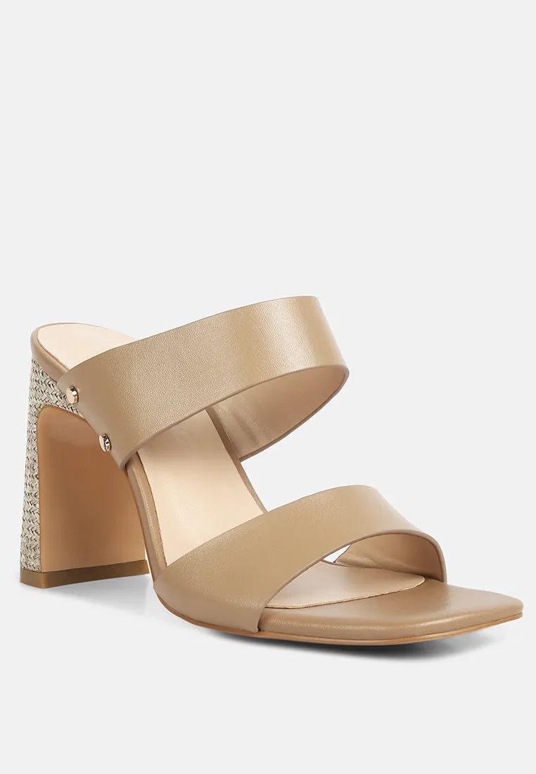 Alodia Slim Block Heel Sandals