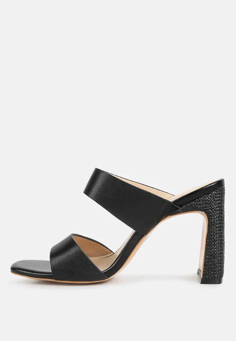 Alodia Slim Block Heel Sandals