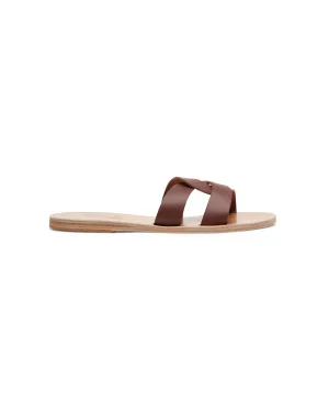 Ancient Greek Sandals Desmos Chestnut