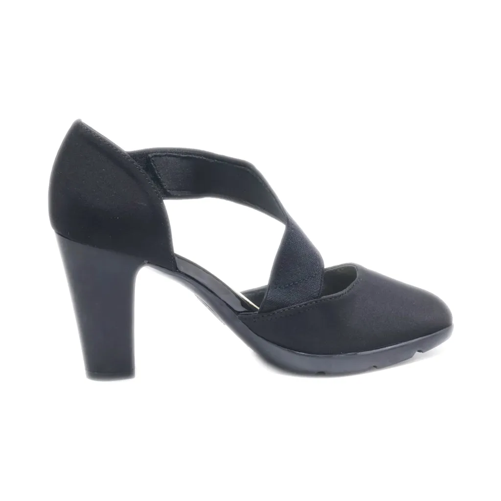 Anne Klein High-Heel Shoes Leather Black Colour For Women