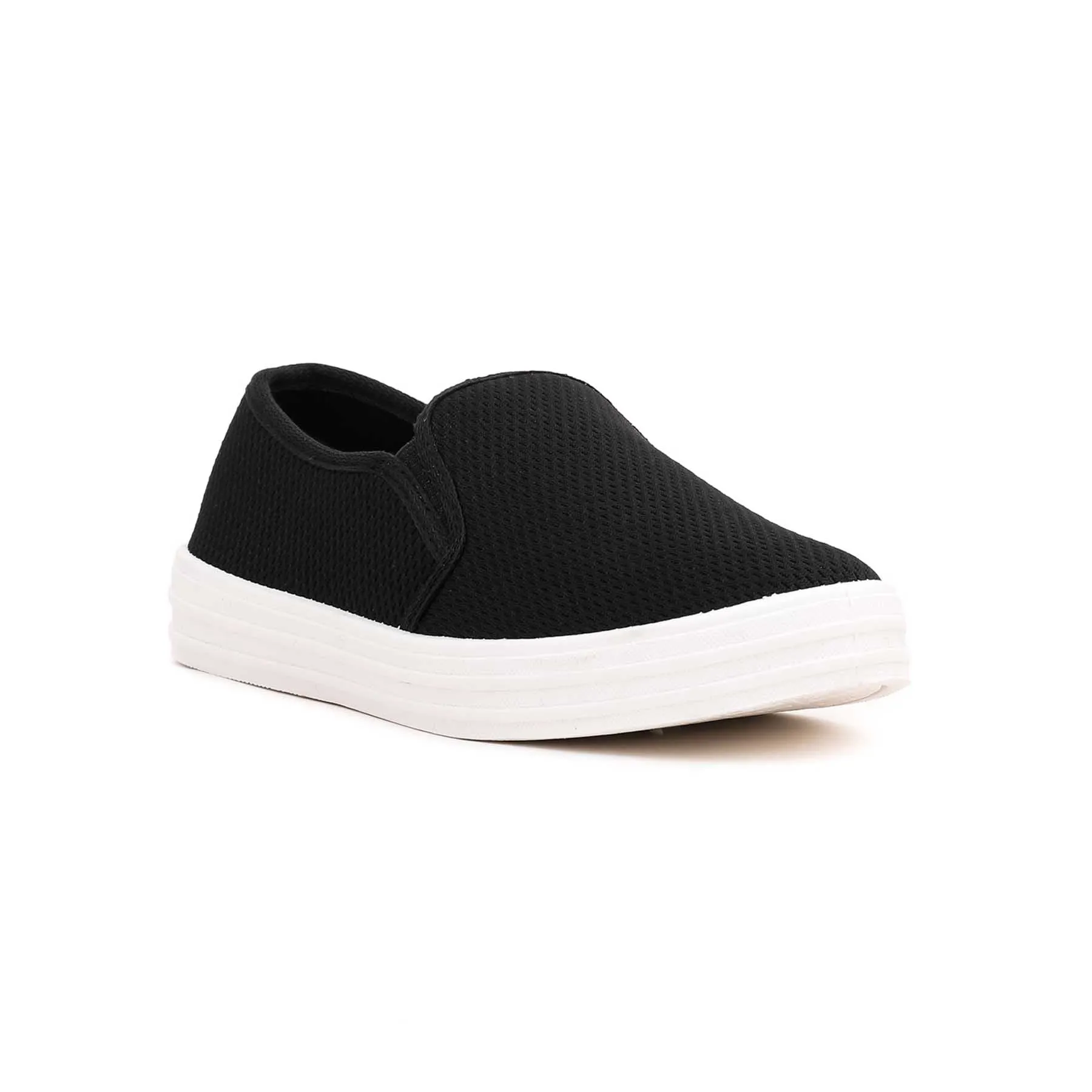 Black Casual Slip Ons WN6132