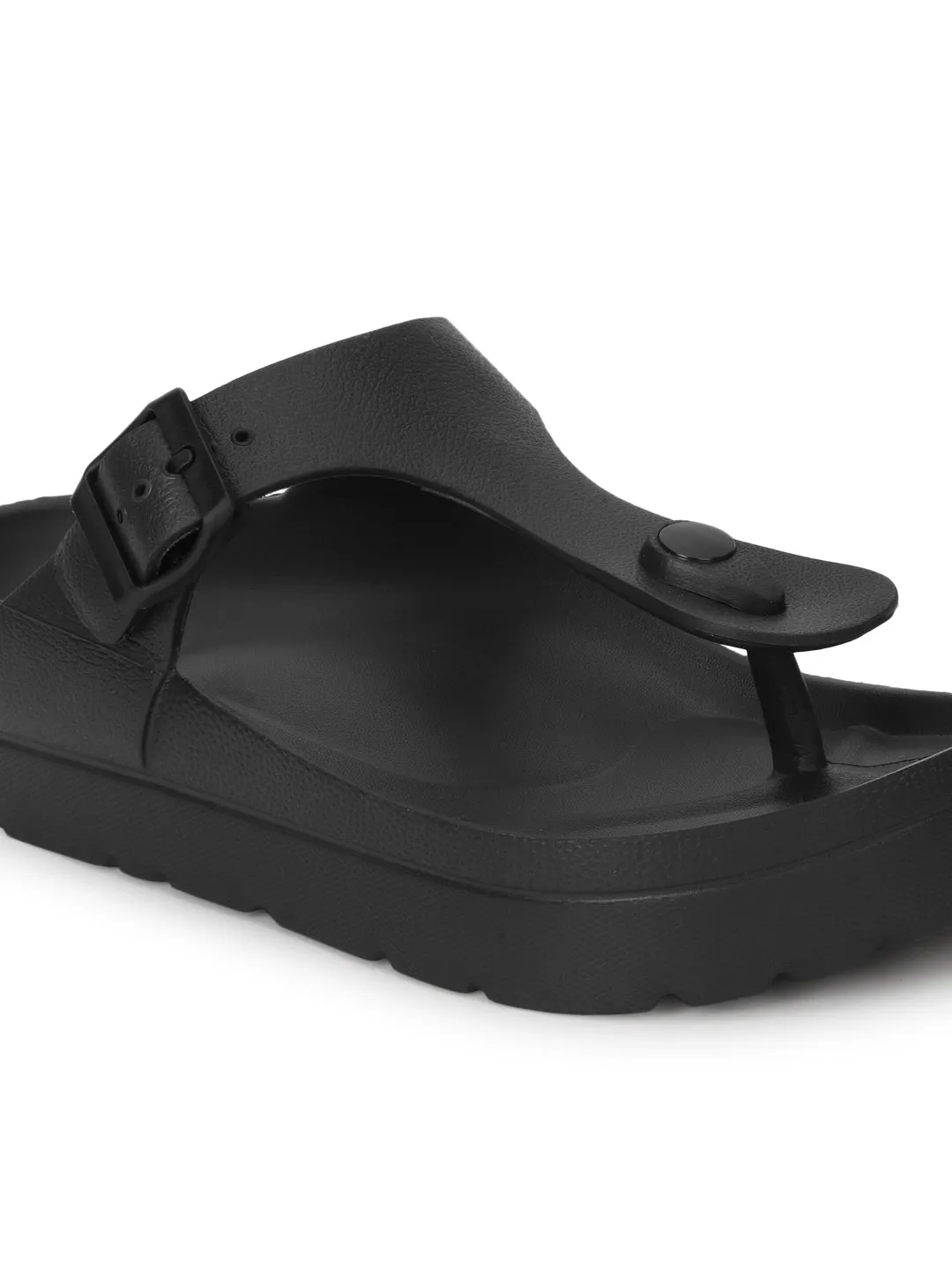 Black PU Slip-On Flats (TC-RS3480-BLK)