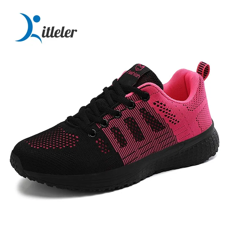 Breathable Sport Running Shoes for Women Lightweight Mesh Walking Shoes Trainers Workout Sneakers Gym Jogging Sneakers Female