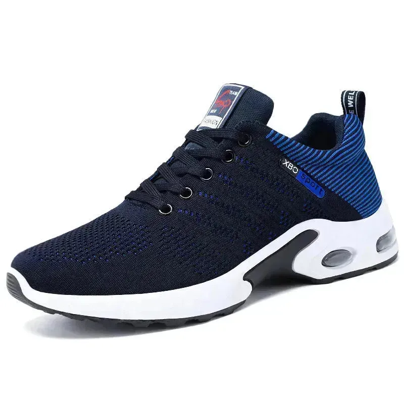 Casual Lightweight Running Shoes For Men Breathable  Lace-up Sneakers