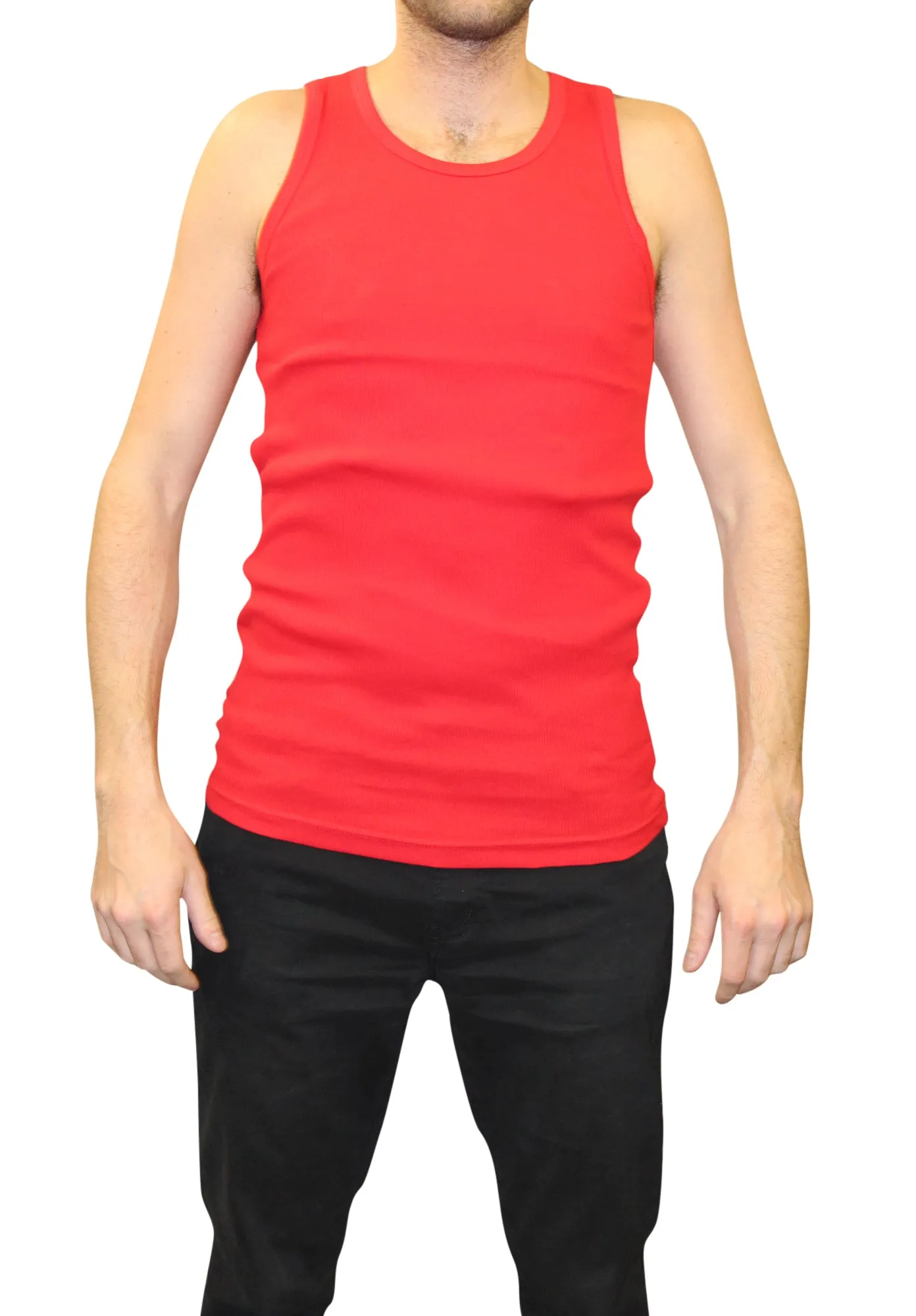 City Lab Men's Cotton Ribbed Tank Top