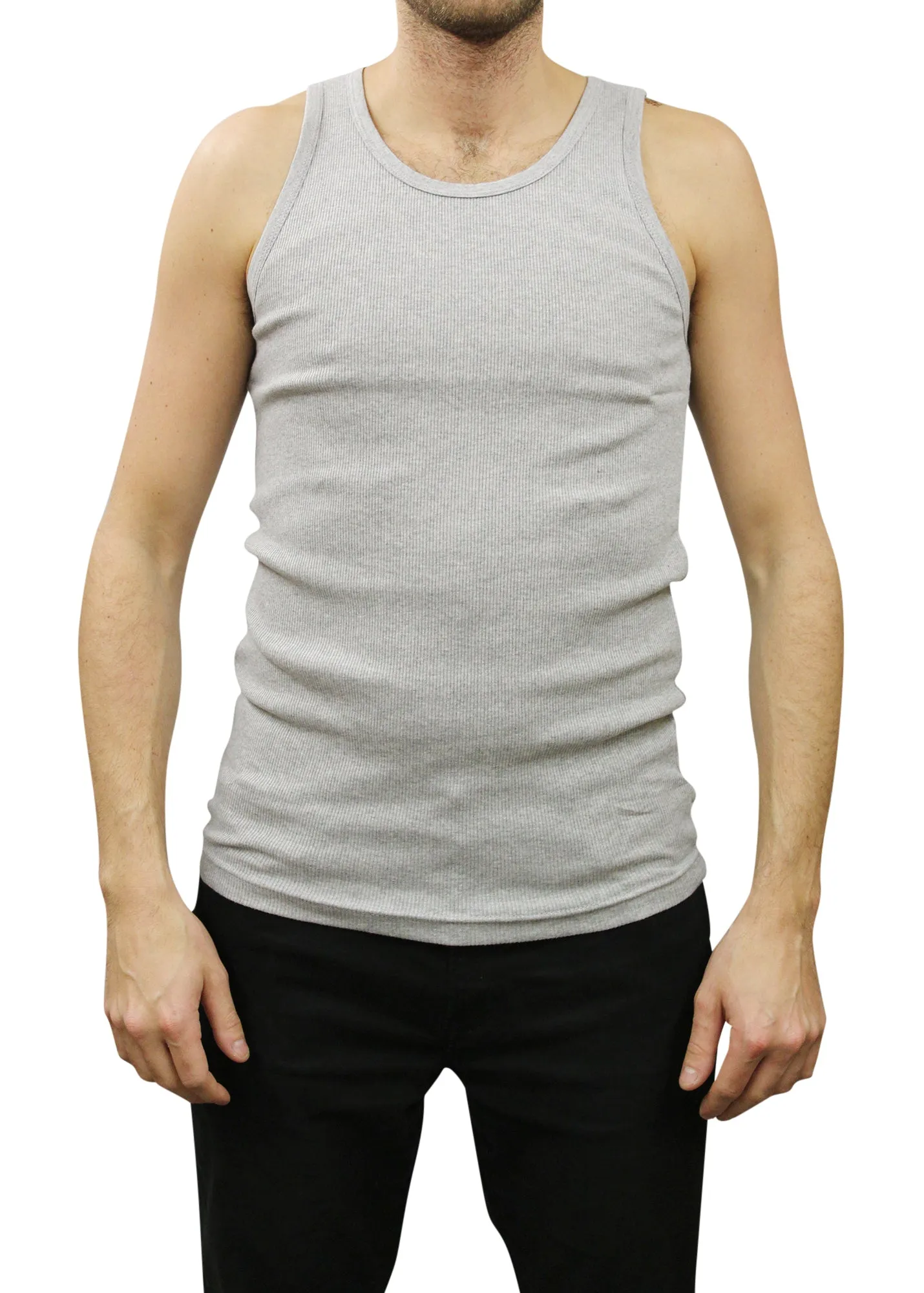 City Lab Men's Cotton Ribbed Tank Top