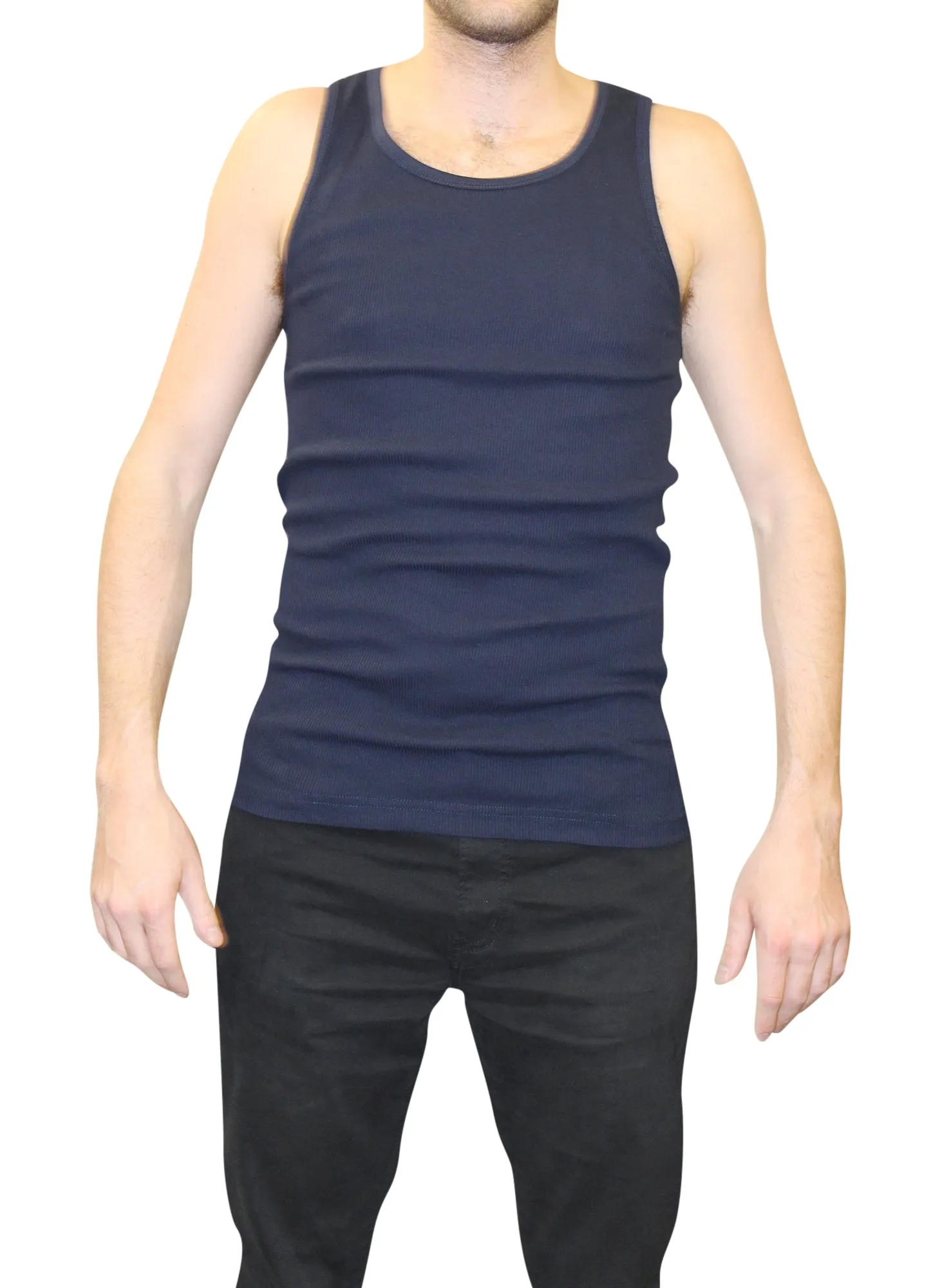 City Lab Men's Cotton Ribbed Tank Top