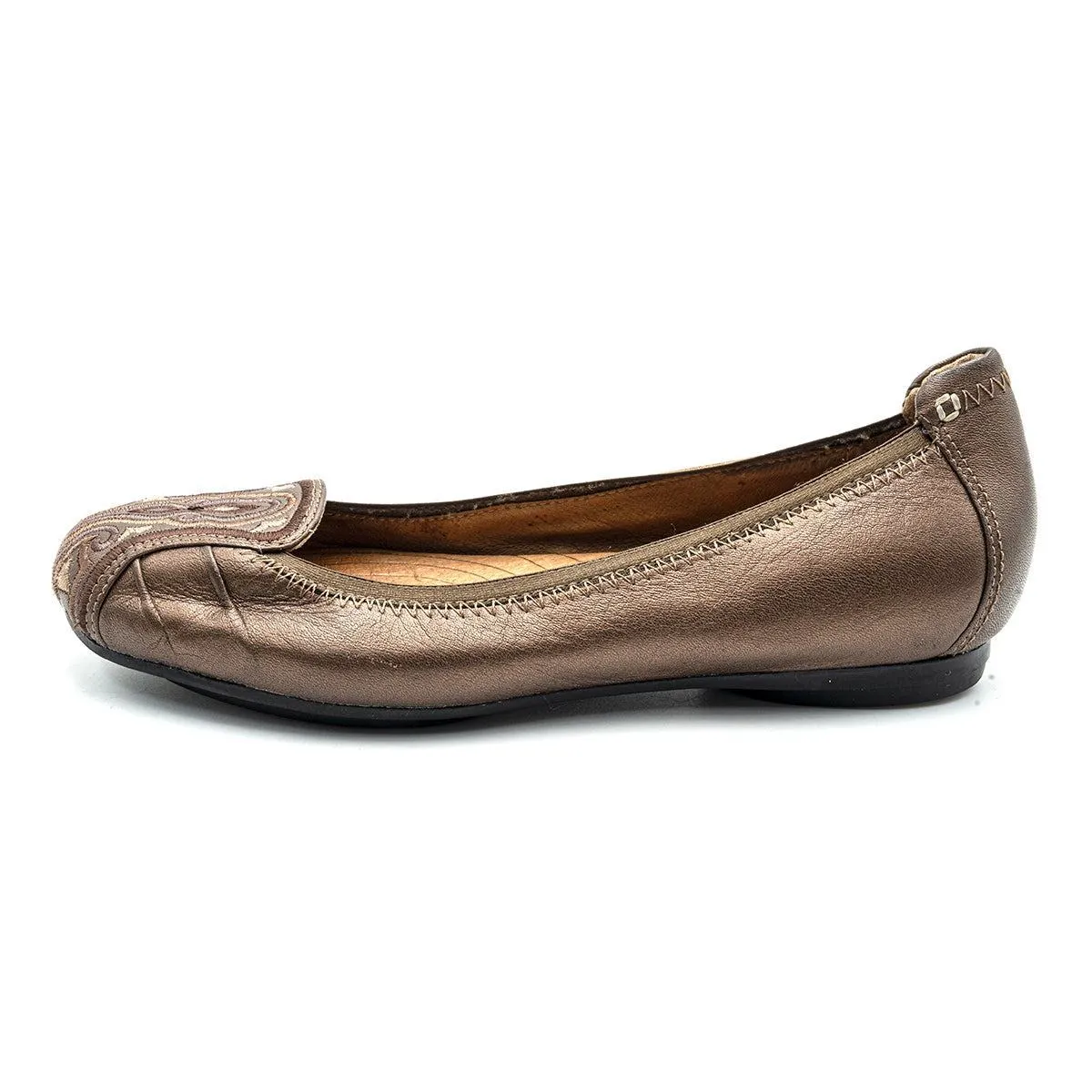 Clarks Indigo Ballerinas Leather Brown Colour For Women