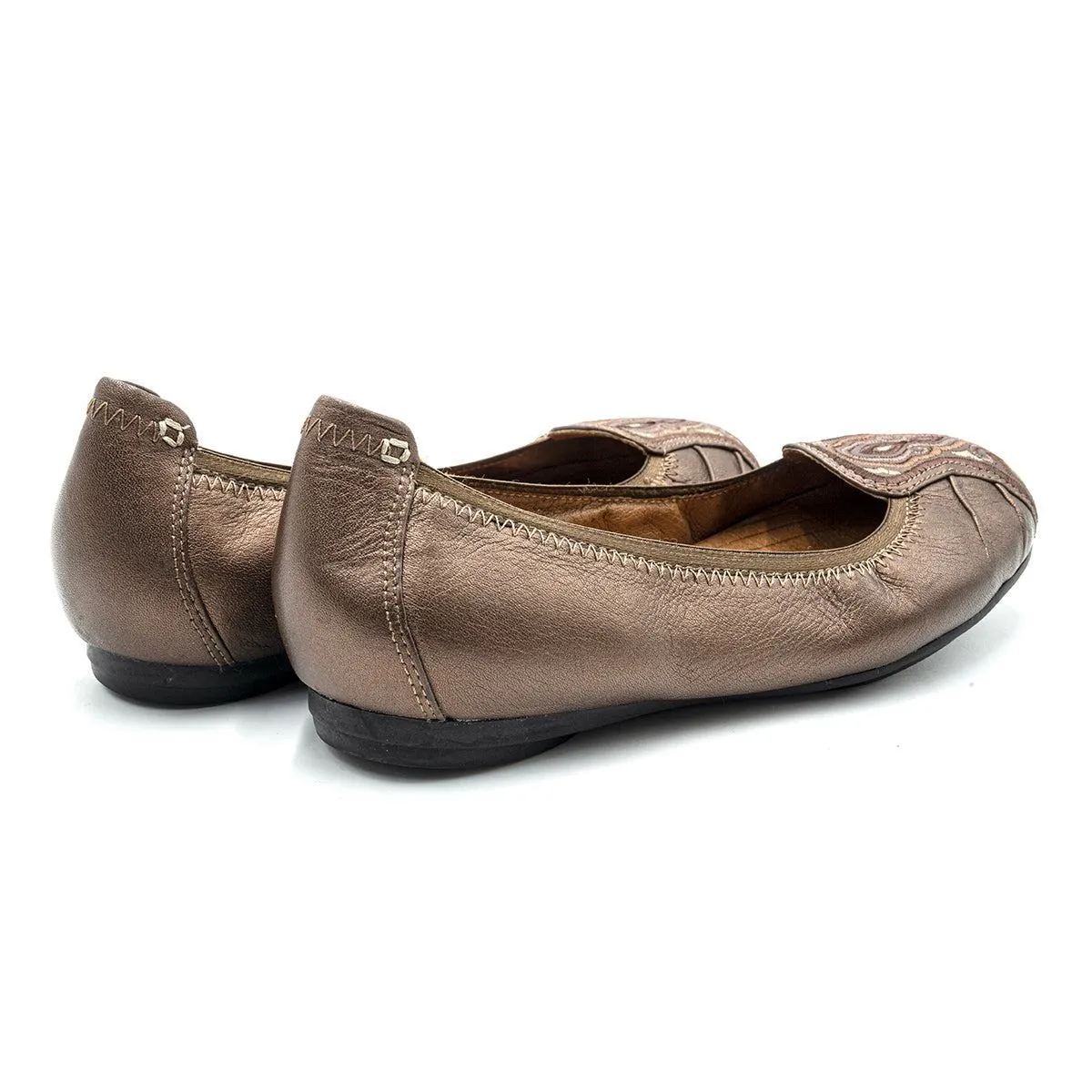 Clarks Indigo Ballerinas Leather Brown Colour For Women