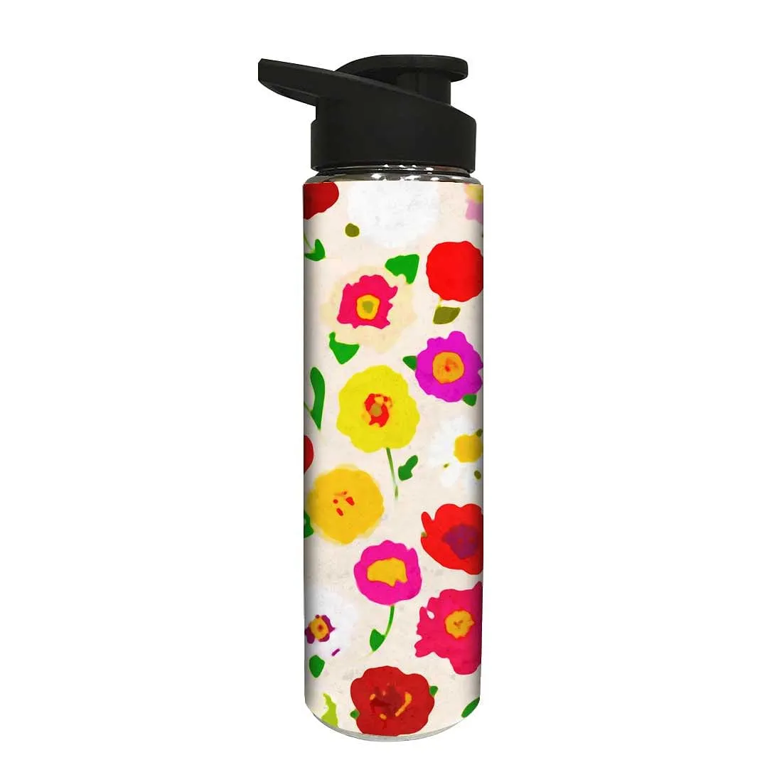 Designer Sipper Bottle for Kids - Colorful Flower