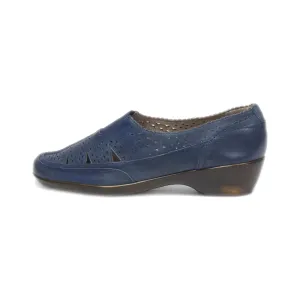 Easy Spirit Slip Ons Leather Blue Colour For Women