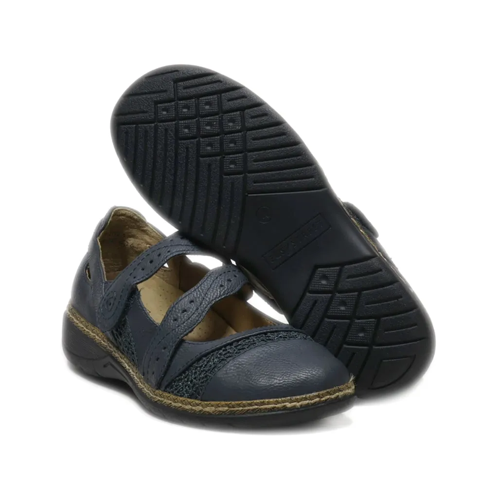 Easy Street Osaka Slip Ons Leather Black Colour For Women