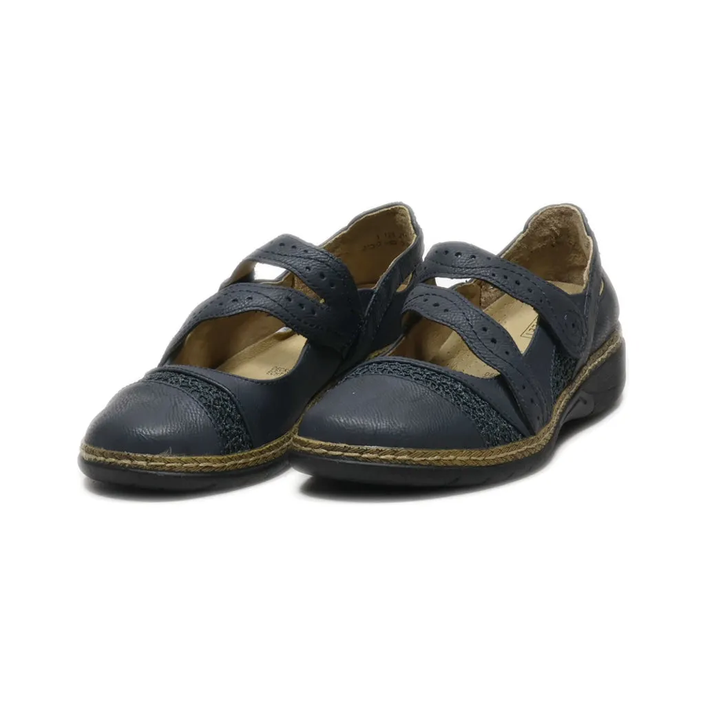 Easy Street Osaka Slip Ons Leather Black Colour For Women