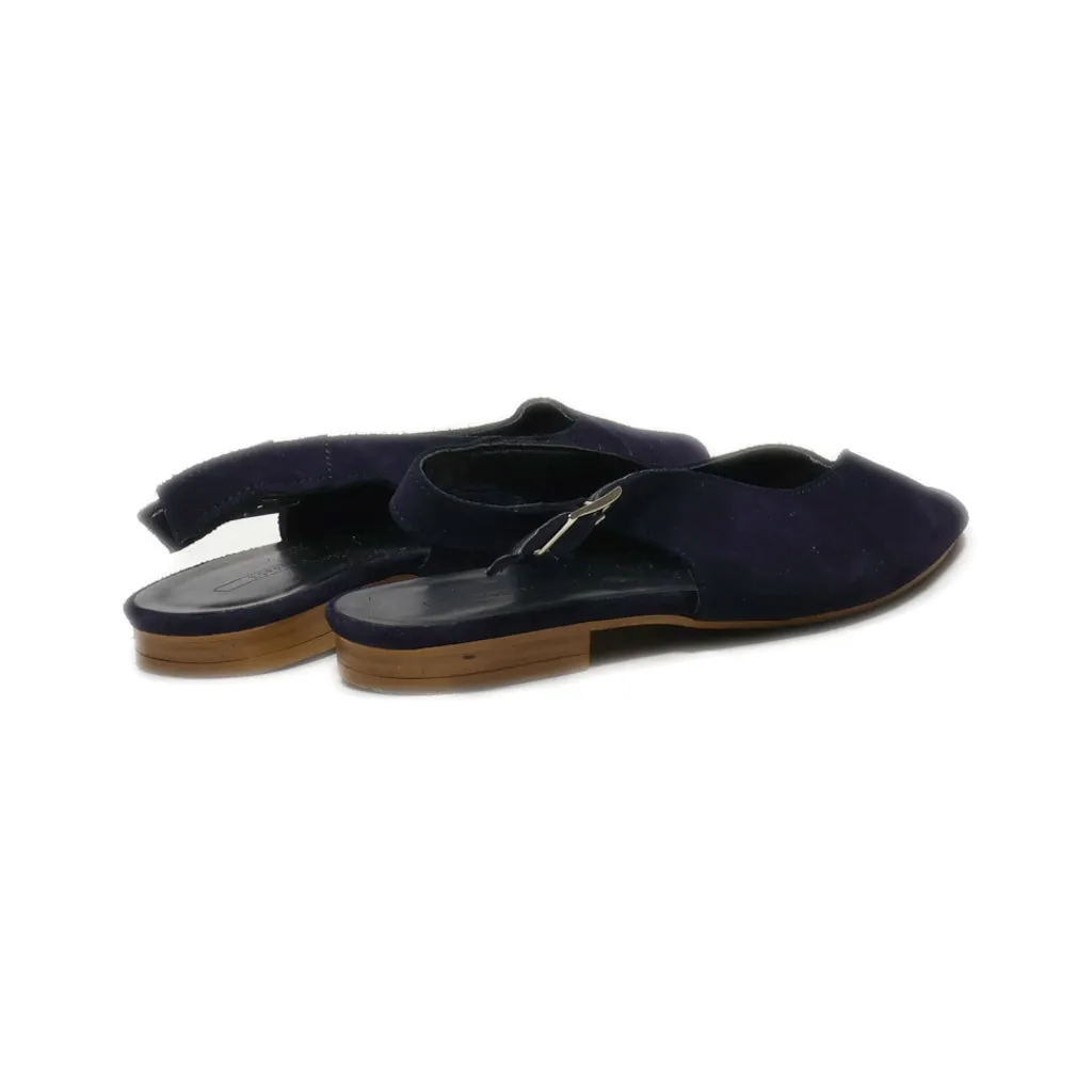 Esprit Slip Ons Suede Blue Colour For Women