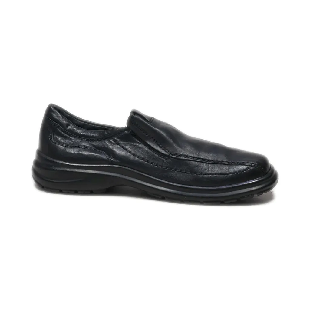 Falcon Formal Slip Ons Leather Black Colour For Men