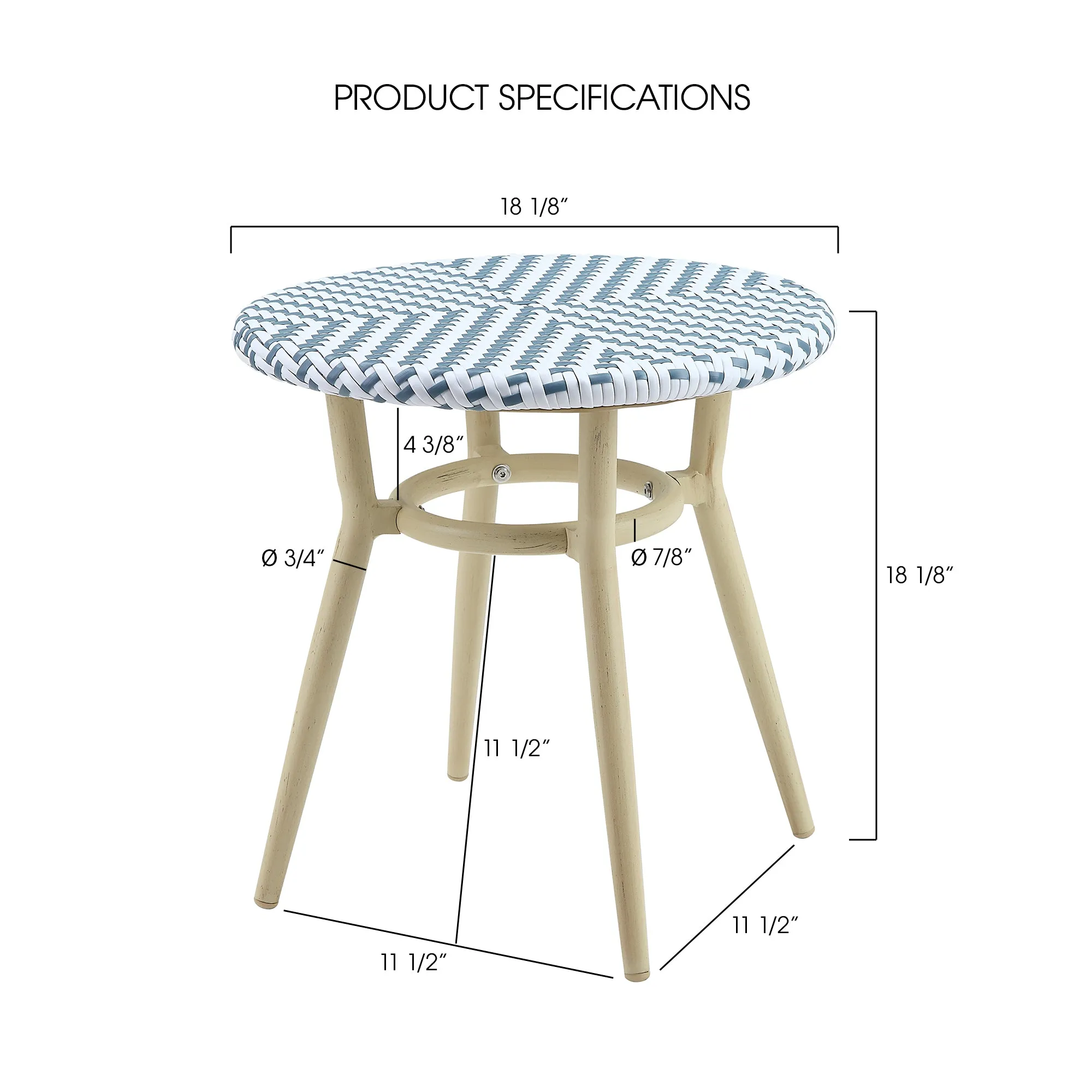 Ferdinand Natural Tone 3-piece Kids Side Table Set