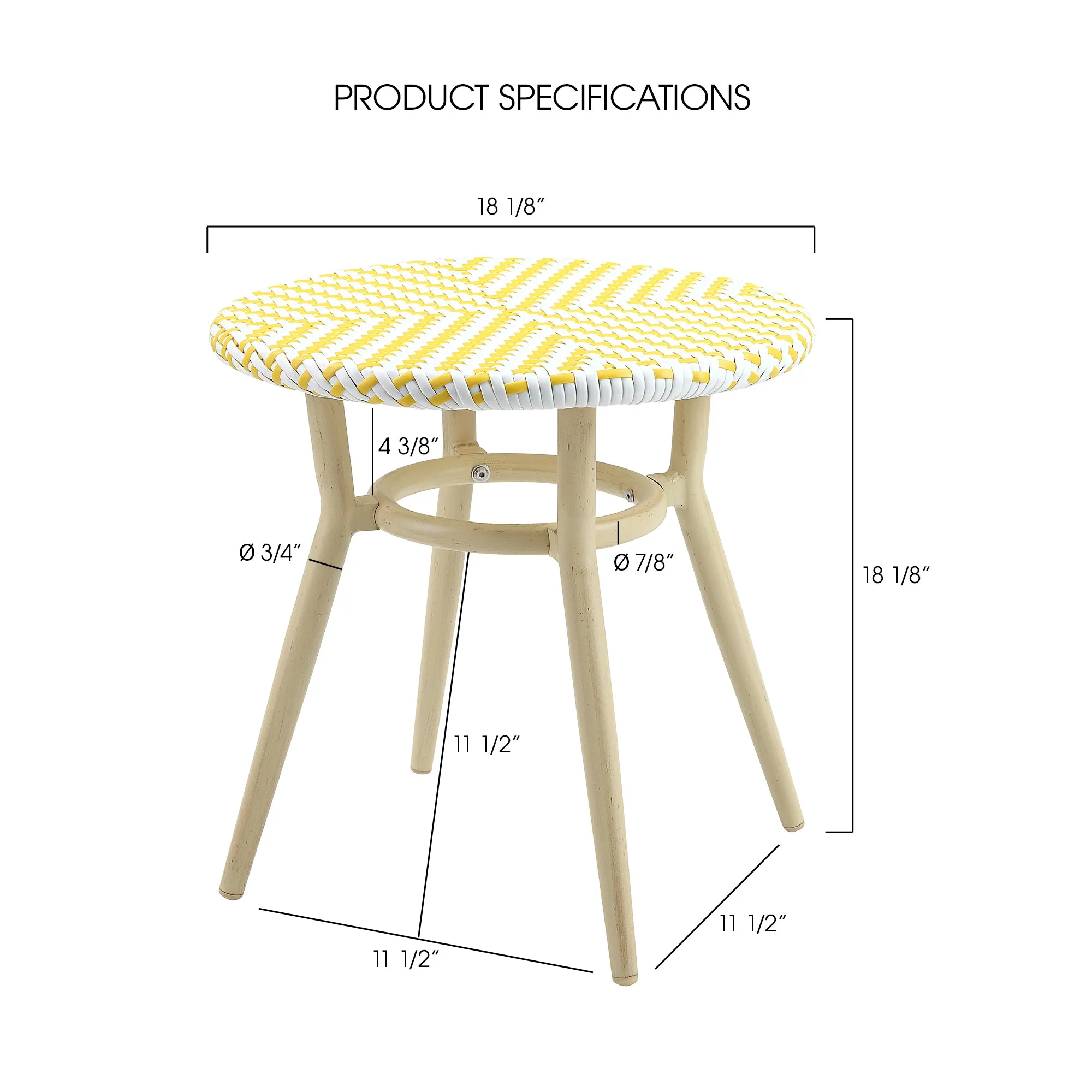 Ferdinand Natural Tone 3-piece Kids Side Table Set