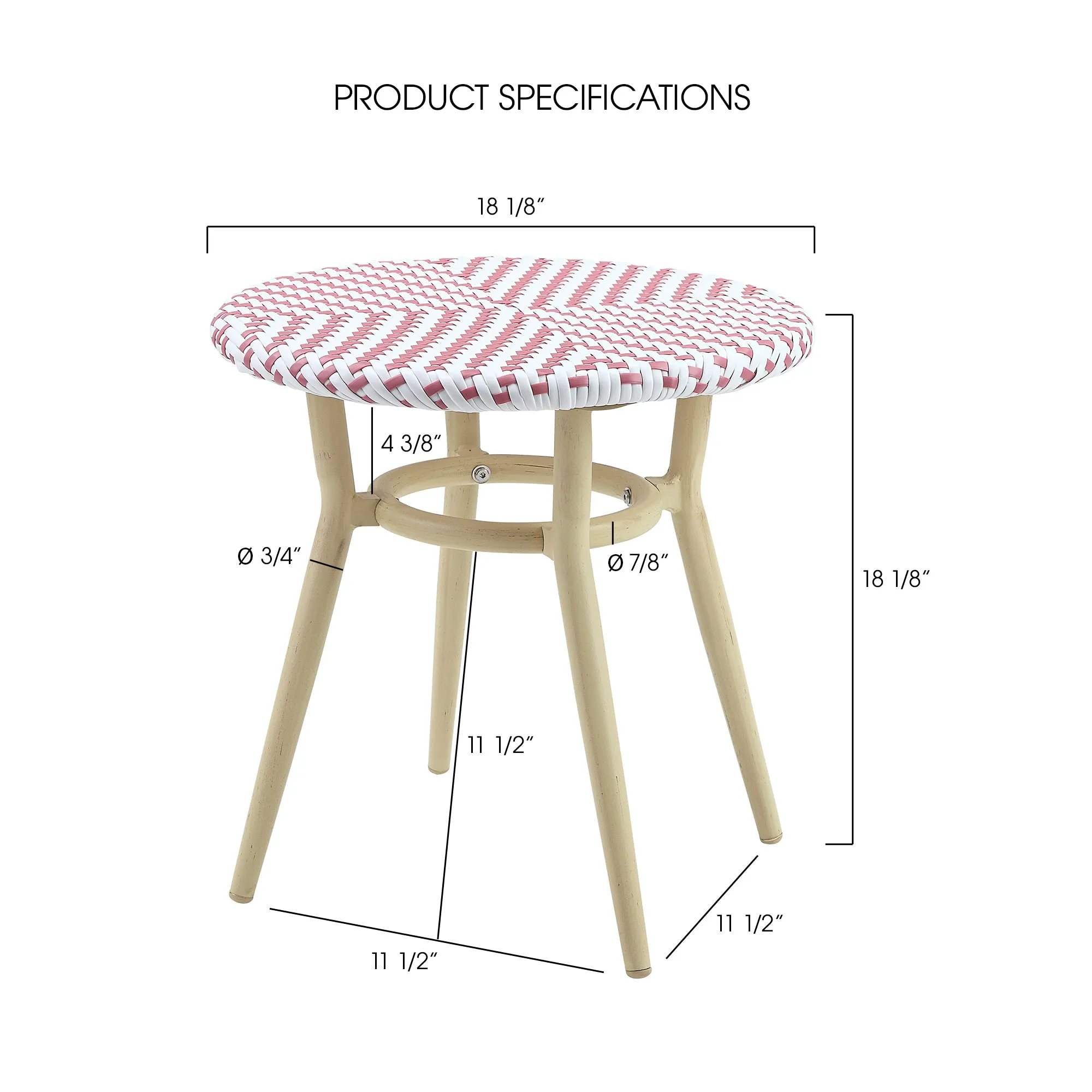 Ferdinand Natural Tone 3-piece Kids Side Table Set