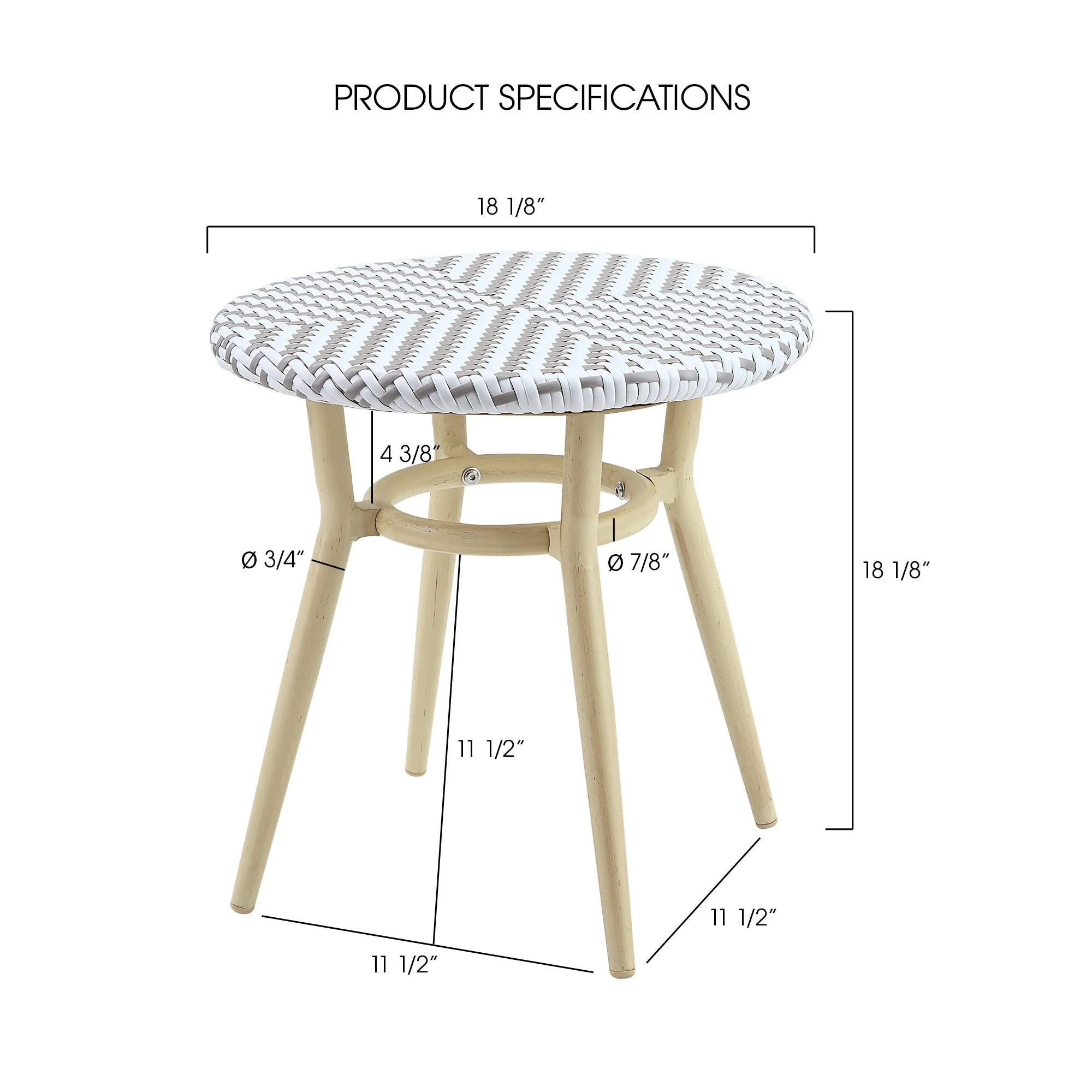 Ferdinand Natural Tone 3-piece Kids Side Table Set