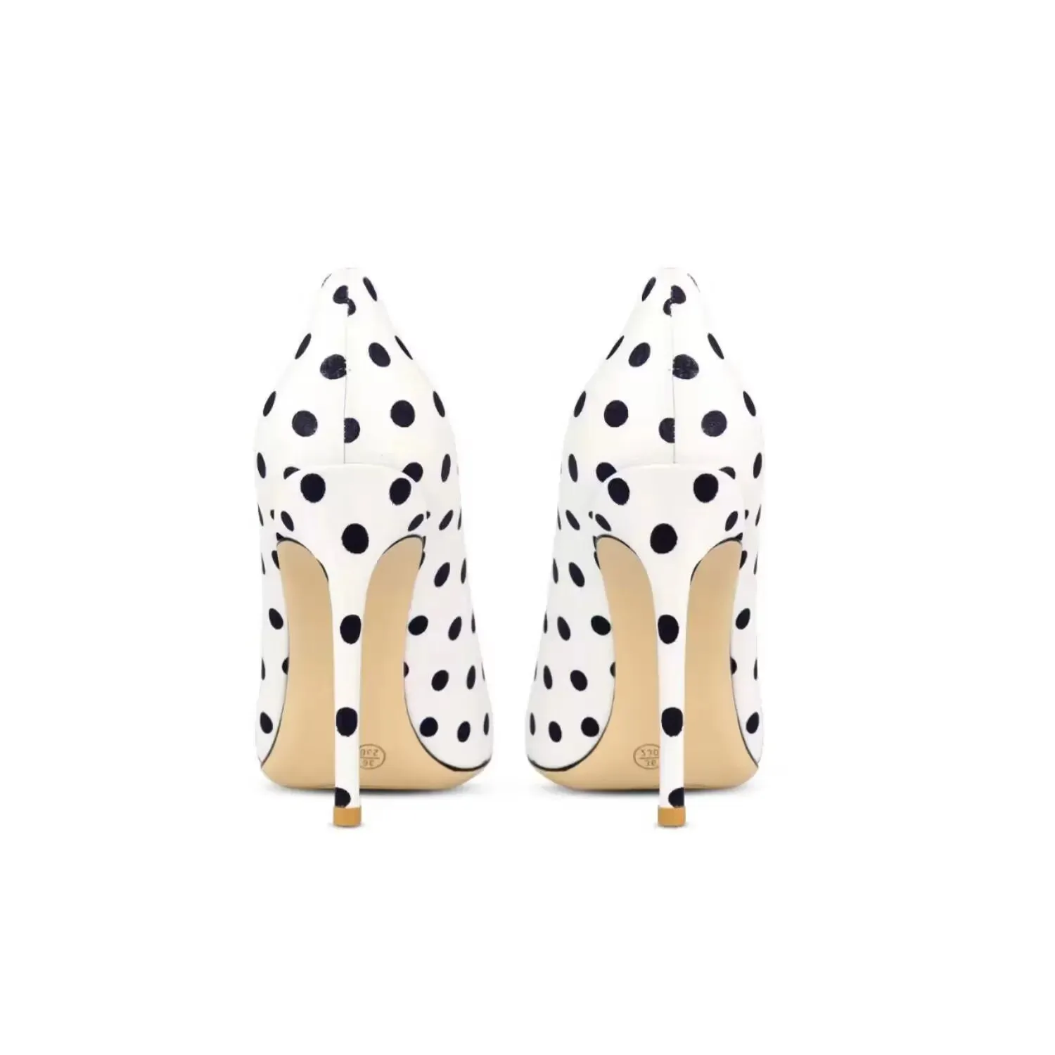 Funki Buys | Shoes | Women's Silk Polka Dot Pointed Toe Heels