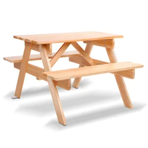 Kids Wooden Picnic Bench Set