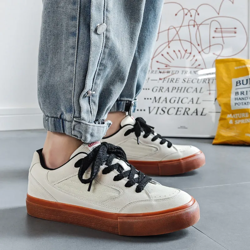 Men Stylish Casual Breathable Canvas Flat Sneakers