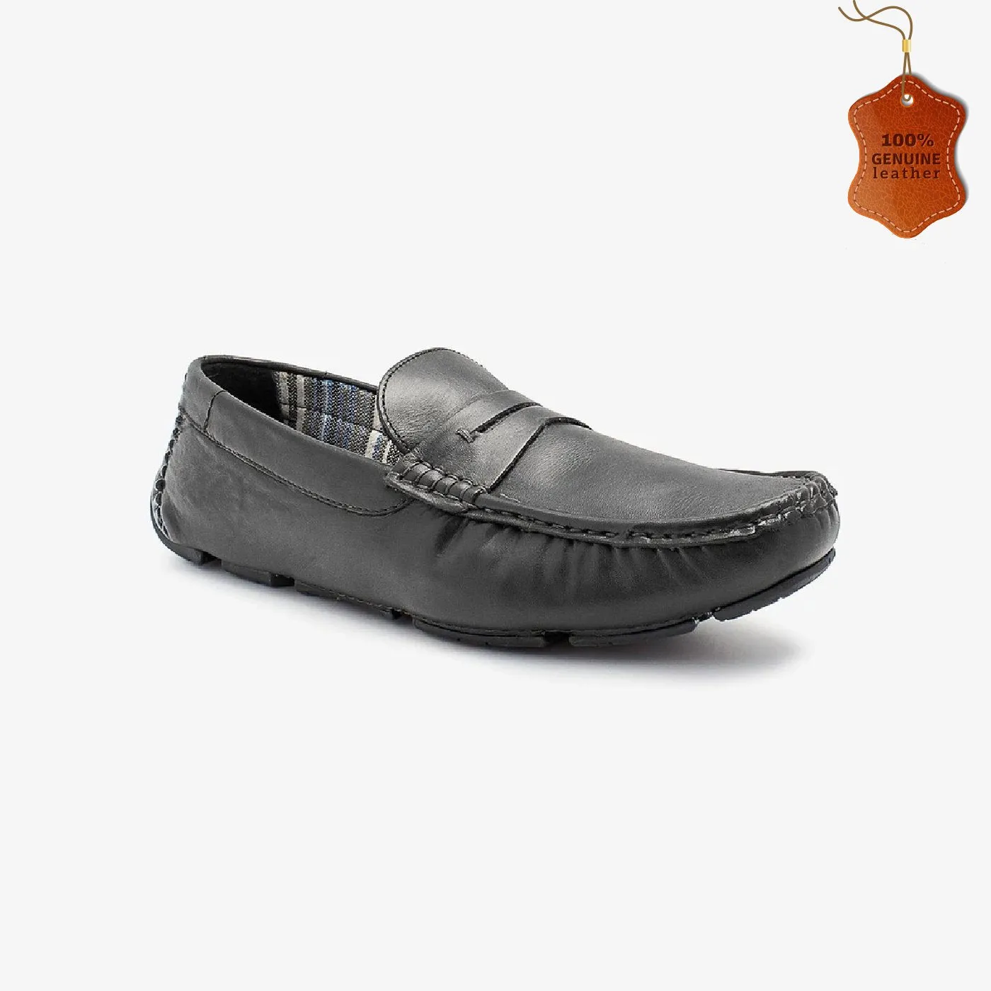 Mens Leather Penny Loafers