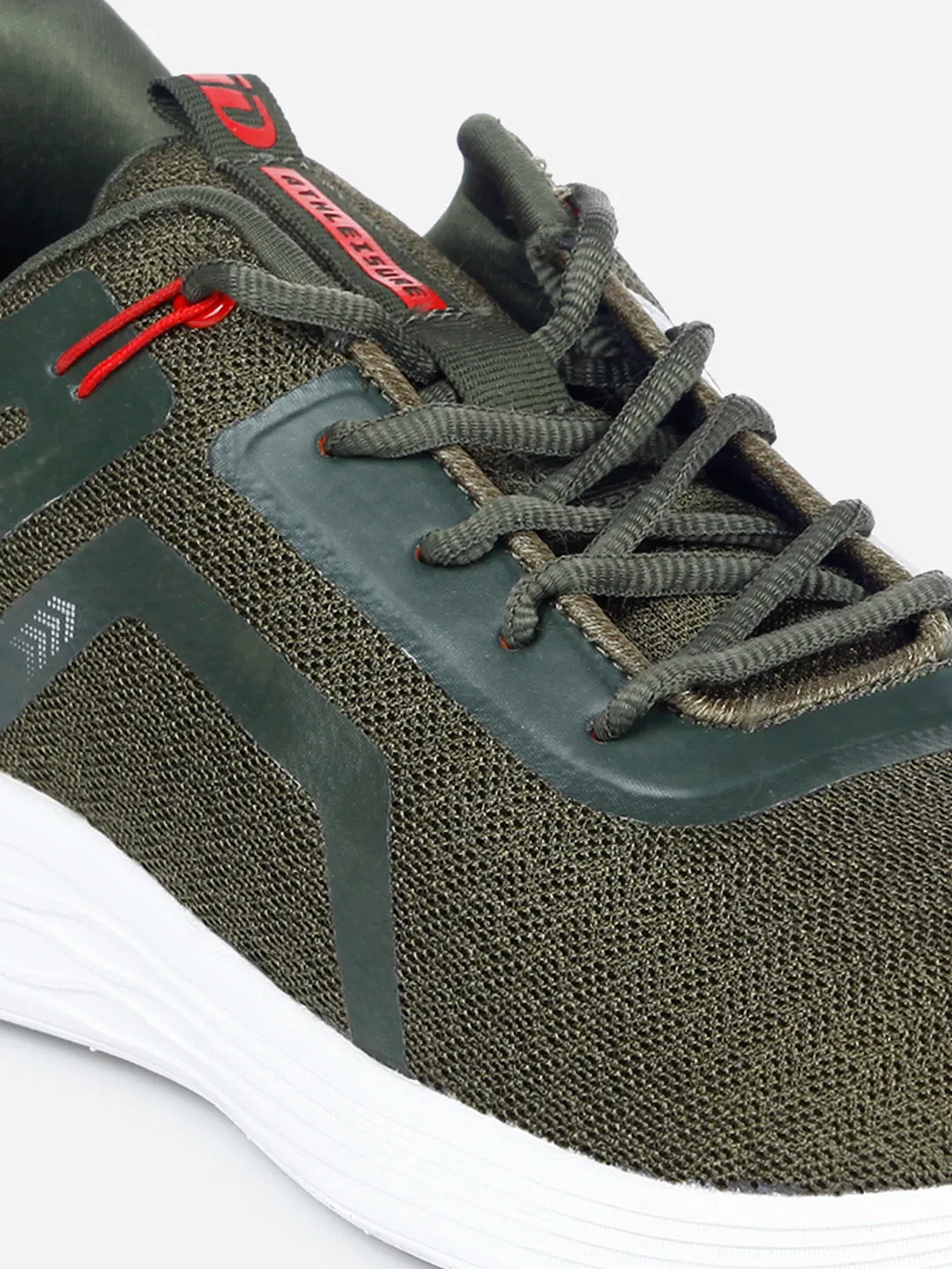 Men's Olive Lace Up Sneaker (ID7513)