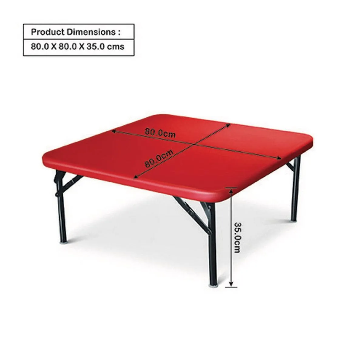 Ok Play Chowky, Designed & Crafted Table For Kids, Stool, Chowki, Study Table, Perfect For Home And School, Red, 2 to 4 Years