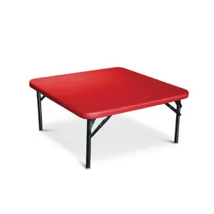 Ok Play Chowky, Designed & Crafted Table For Kids, Stool, Chowki, Study Table, Perfect For Home And School, Red, 2 to 4 Years