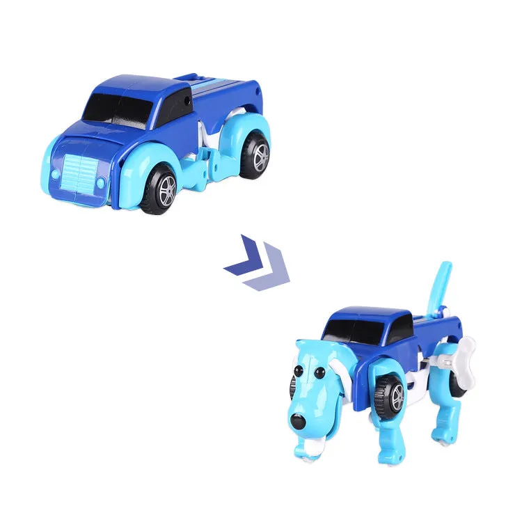 On-Chain Spring-Powered Energy Storage Deformation Dog Toy Car, TO0053