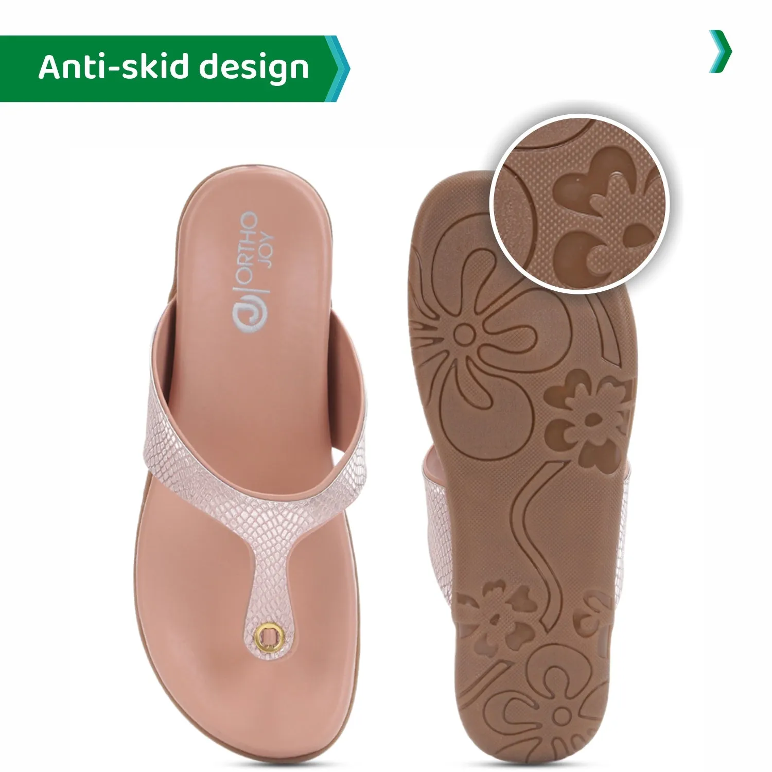 ORTHO JOY Fancy Comfortable sandals for women stylish