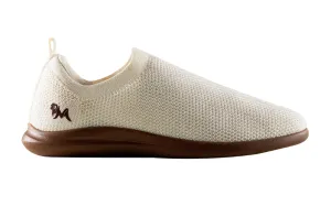 ReLive Knit Slip Ons : Tusk Ivory / Brown Sole