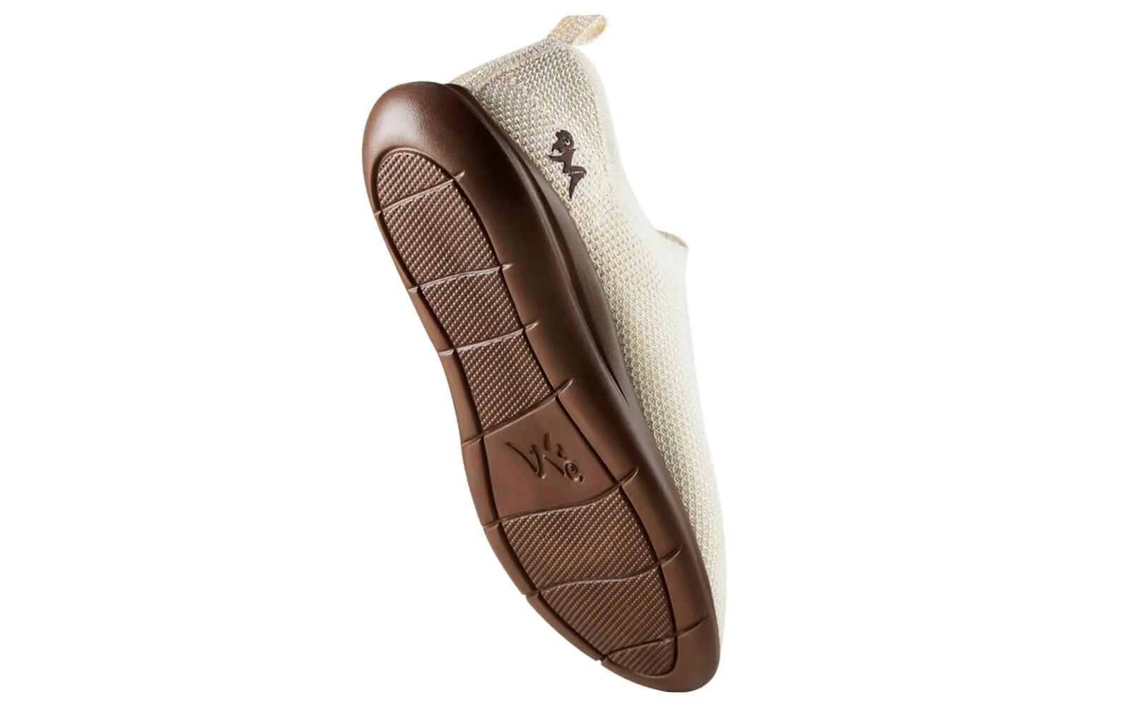 ReLive Knit Slip Ons : Tusk Ivory / Brown Sole