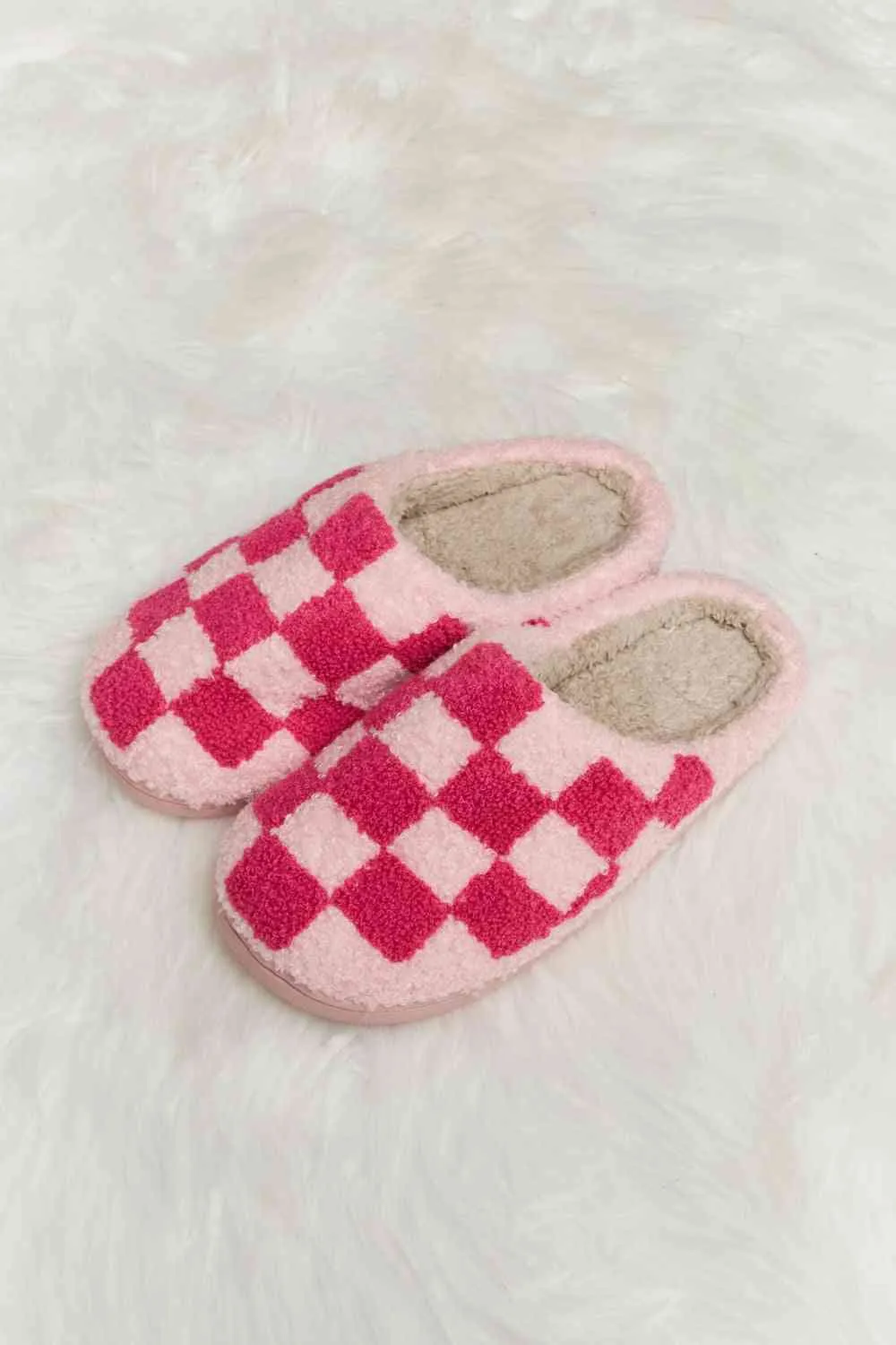 Retro Checkered Slippers