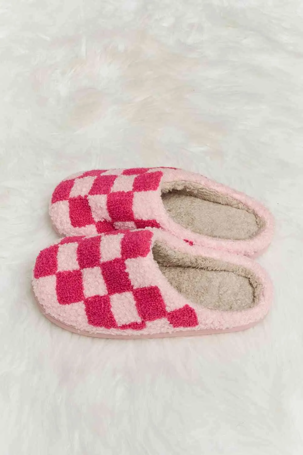 Retro Checkered Slippers