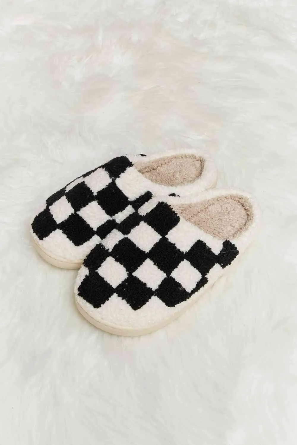 Retro Checkered Slippers