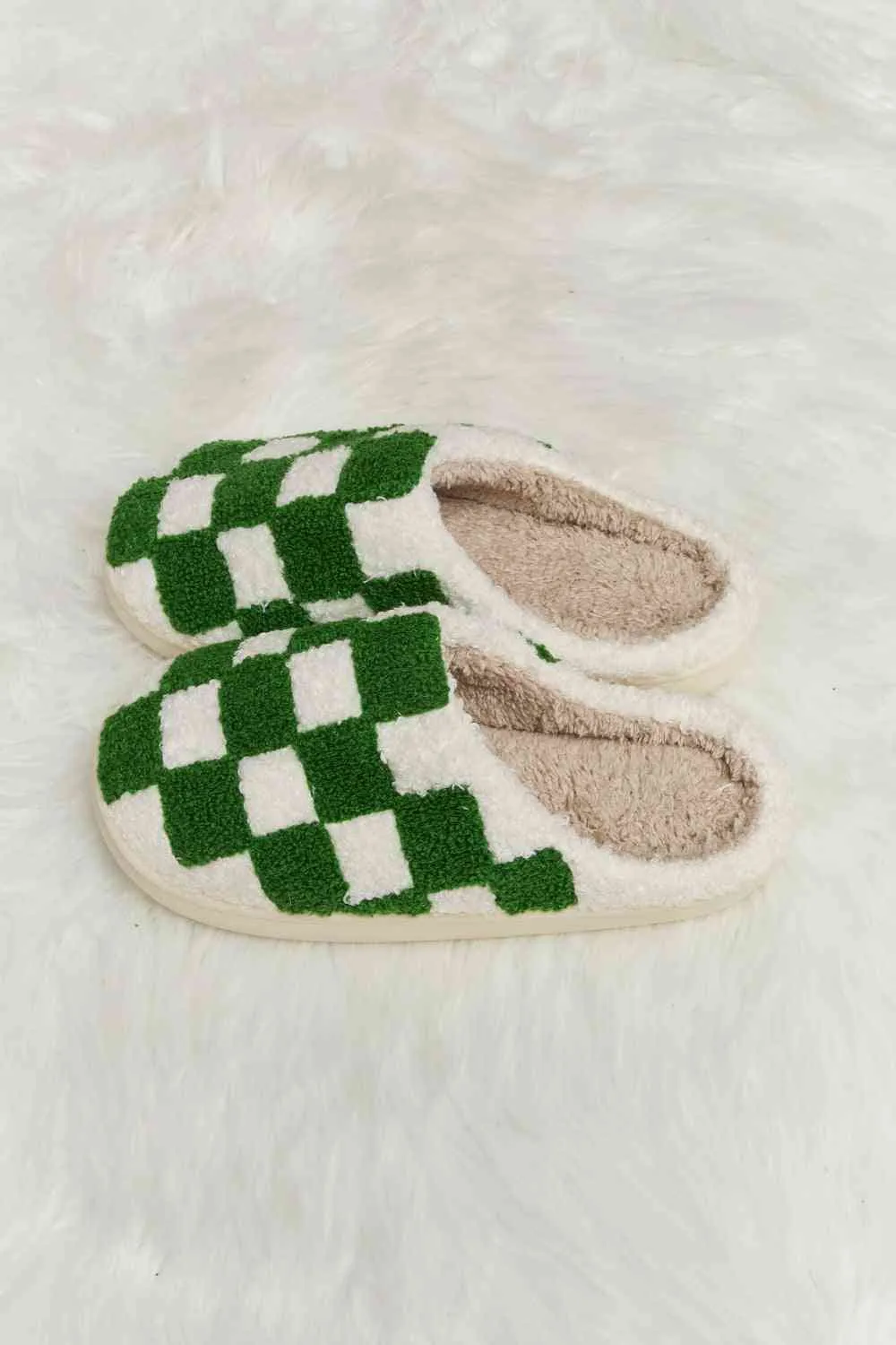 Retro Checkered Slippers