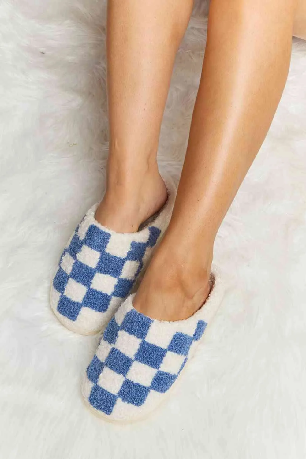 Retro Checkered Slippers