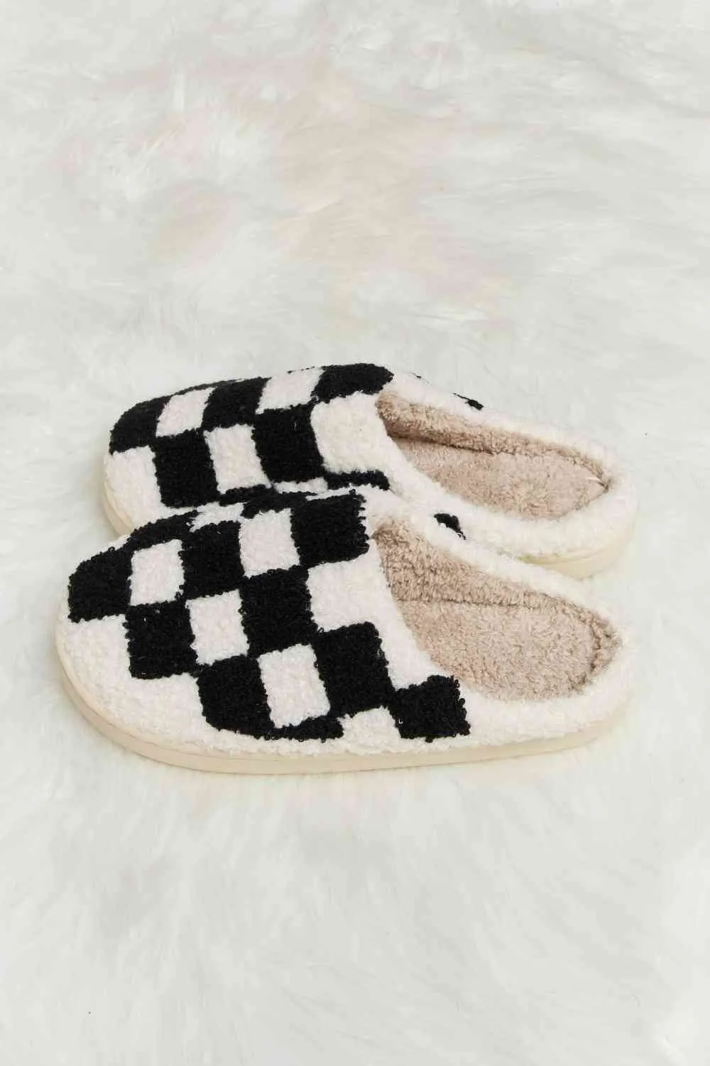 Retro Checkered Slippers