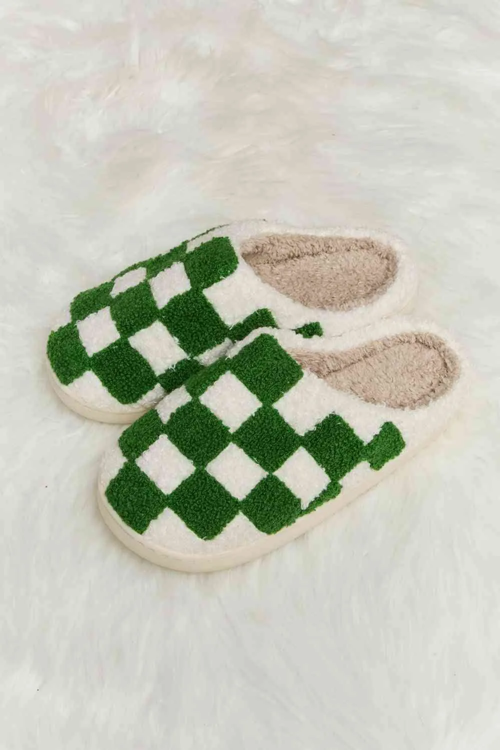 Retro Checkered Slippers