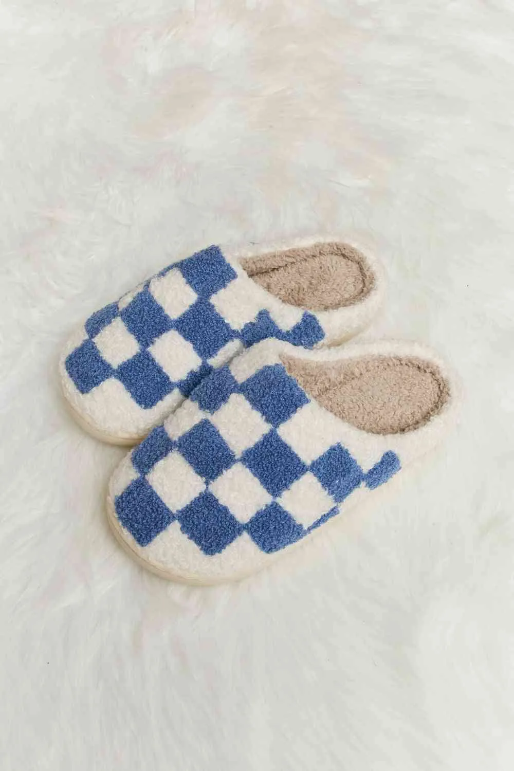 Retro Checkered Slippers